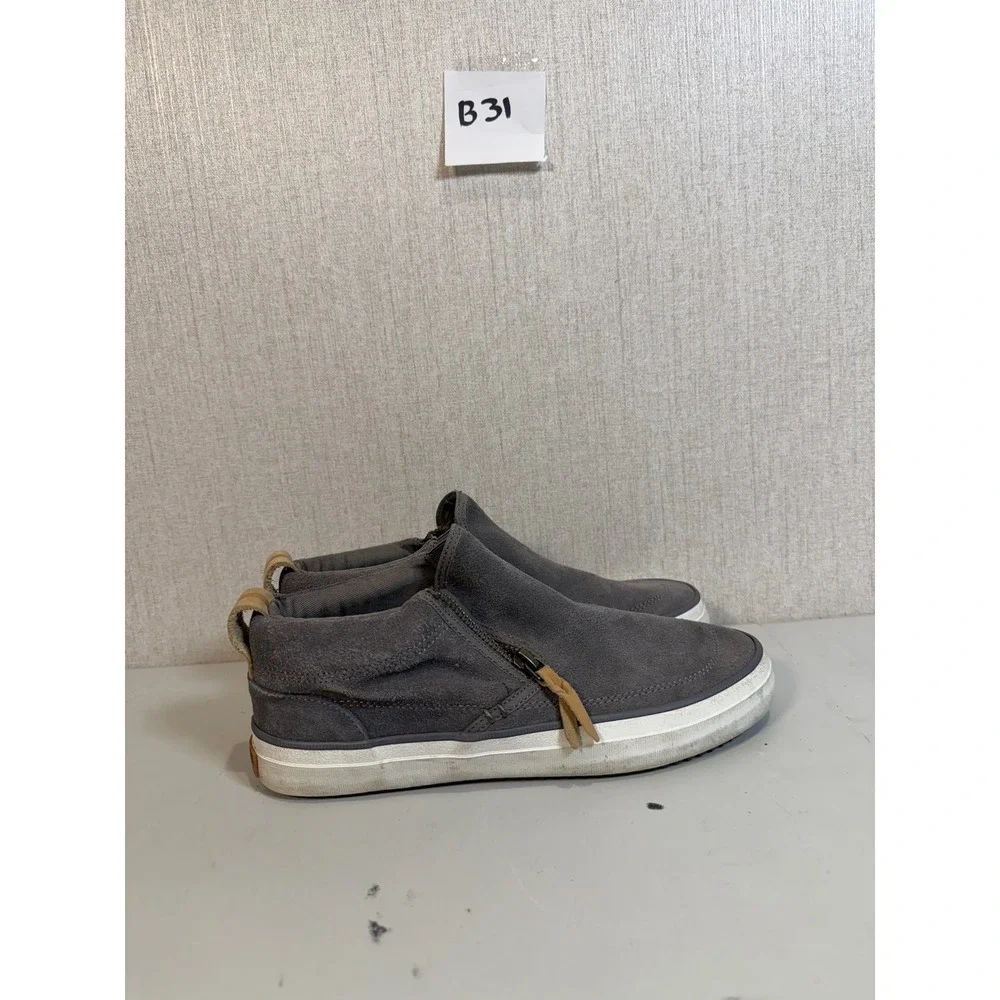 Sperry Topsider Zip Up Sneaker Womans Size 8 Grey‎